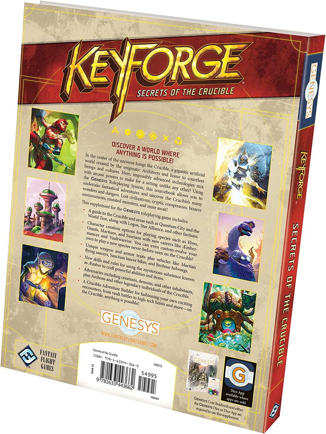 Keyforge Genesys - Secrets of the Crucible